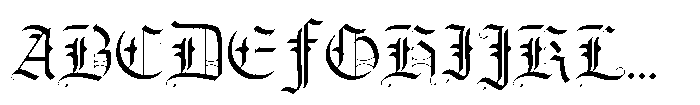 Raven Gothic Font UPPERCASE