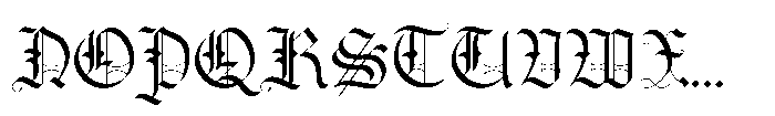 Raven Gothic Font UPPERCASE