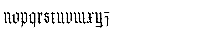 Raven Gothic Font LOWERCASE