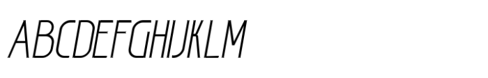 Ravendorf Thin Italic Font UPPERCASE