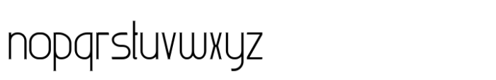 Ravendorf Thin Font LOWERCASE