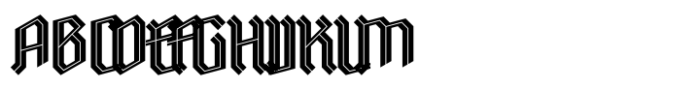 Ravenholm Inline Font UPPERCASE