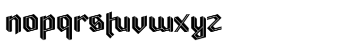 Ravenholm Inline Font LOWERCASE