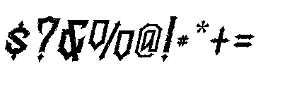Ravenmorth Italic Font OTHER CHARS