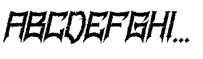 Ravenmorth Italic Font UPPERCASE