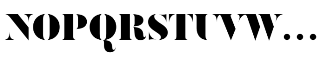Ravensara Antiqua Stencil Black Font UPPERCASE