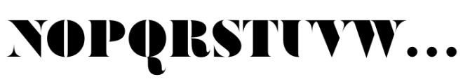 Ravensara Antiqua Stencil Extra Black Font UPPERCASE
