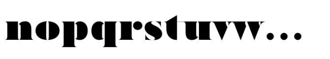 Ravensara Antiqua Stencil Extra Black Font LOWERCASE