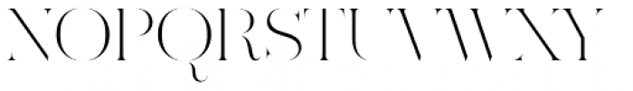 Ravensara Antiqua Stencil Light Font UPPERCASE