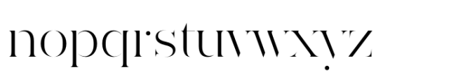Ravensara Antiqua Stencil Regular Font LOWERCASE