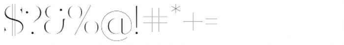 Ravensara Antiqua Stencil Thin Font OTHER CHARS