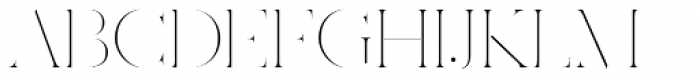 Ravensara Antiqua Stencil Thin Font UPPERCASE