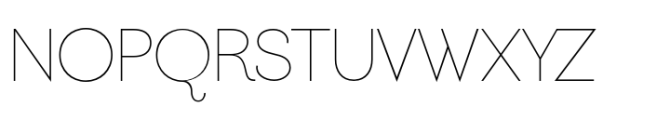 Ravensara Sans Thin Font UPPERCASE