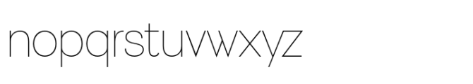 Ravensara Sans Thin Font LOWERCASE