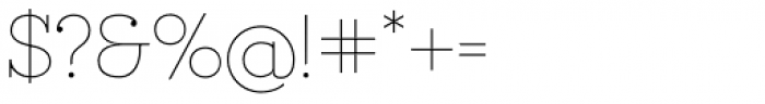 Ravensara Serif Thin Font OTHER CHARS