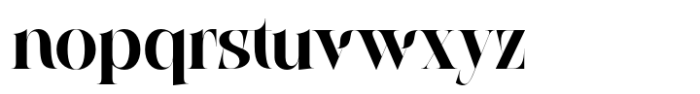 Raving Display Font LOWERCASE