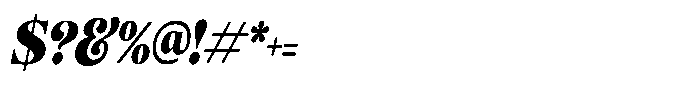 Ravione Display Condensed Italic Font OTHER CHARS