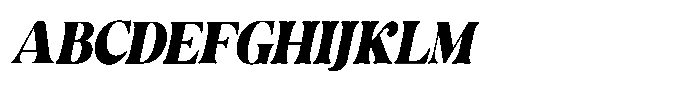 Ravione Display Condensed Italic Font UPPERCASE