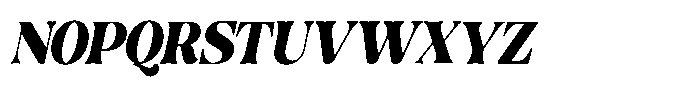 Ravione Display Condensed Italic Font UPPERCASE