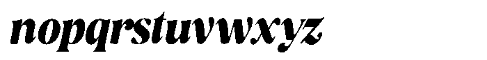 Ravione Display Condensed Italic Font LOWERCASE