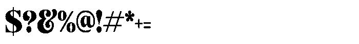 Ravione Display Condensed Font OTHER CHARS