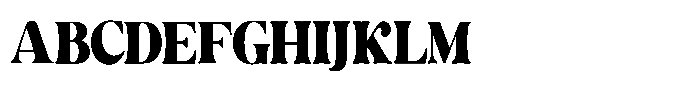 Ravione Display Condensed Font UPPERCASE
