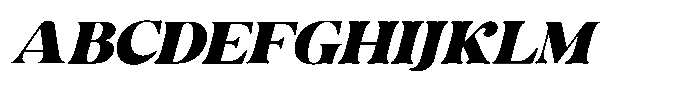 Ravione Display Italic Font UPPERCASE