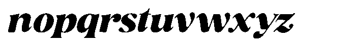 Ravione Display Italic Font LOWERCASE