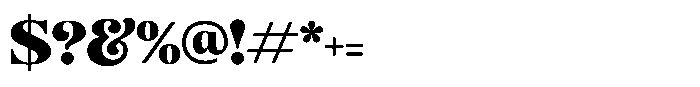 Ravione Display Regular Font OTHER CHARS