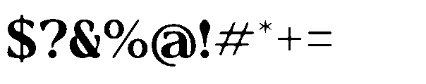 Ravlco Font OTHER CHARS