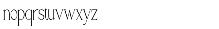 Ravona Thin Font LOWERCASE