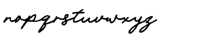 Ravonna Touch Font LOWERCASE