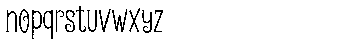 Raw Halloween Font LOWERCASE
