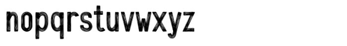 Raw Paint Brush Font LOWERCASE