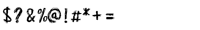 Raw Scribble Font OTHER CHARS