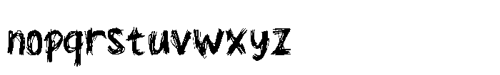 Raw Scribble Font LOWERCASE