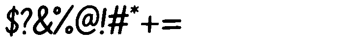 Raw Stroke Cyrillic Font OTHER CHARS