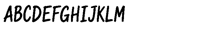Raw Stroke Cyrillic Font UPPERCASE