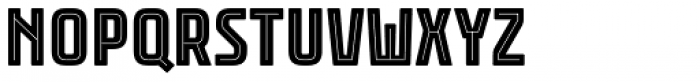 Rawer Condensed Inline Font UPPERCASE