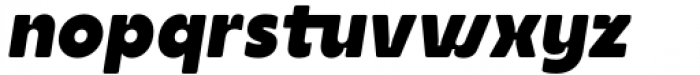Rawkner Round Oblique Font LOWERCASE