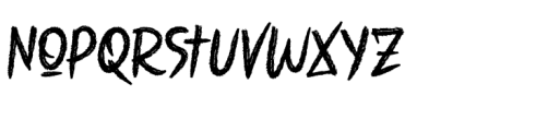 Rawra Brush Regular Font LOWERCASE