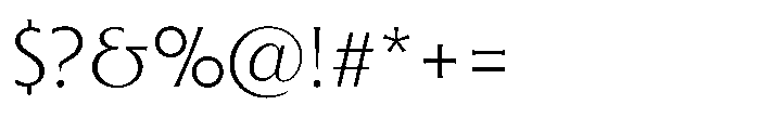 Raxmus ExtraLight Font OTHER CHARS