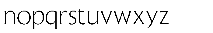 Raxmus ExtraLight Font LOWERCASE