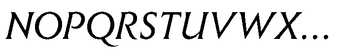 Raxmus Italic Font UPPERCASE