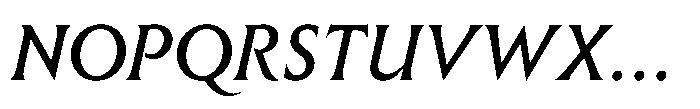 Raxmus Medium Italic Font UPPERCASE