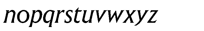 Raxmus Medium Italic Font LOWERCASE