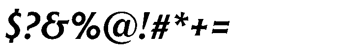 Raxmus SemiBold Italic Font OTHER CHARS
