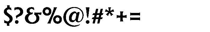 Raxmus SemiBold Font OTHER CHARS