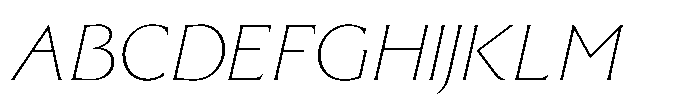 Raxmus Thin Italic Font UPPERCASE