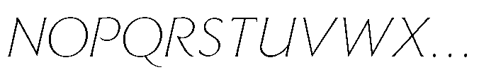 Raxmus Thin Italic Font UPPERCASE